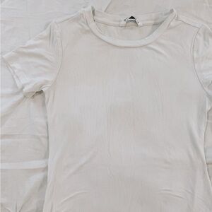 Ribbed T Shirt Body Suit